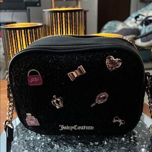 Juicy Couture Black Crossbody Bag with Embellishments